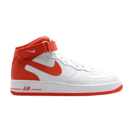 Кроссовки Nike Air Force 1 Mid, белый 313643 181 | white/orange blaze