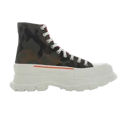 Кроссовки Alexander McQueen Alexander McQueen Tread Slick High 'Camo Skull', зеленый 683566 w4s11 3298 | military/white/acrylic orange
