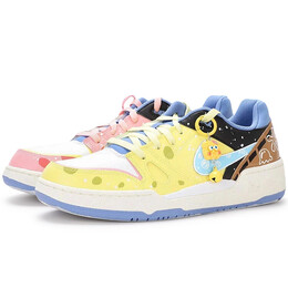Мужские кроссовки для скейтбординга Full Force Low-Top Blue Nike fb1362-100(team130-vam海绵宝宝) | ginger yellow