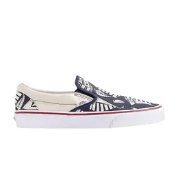Кроссовки Vans J. Crew x Classic Slip-On 'Sailboats', синий vn0a38f7t52 | navy/neutral