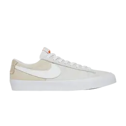 Кроссовки Nike Zoom Blazer Low Pro GT ISO SB 'White', белый dh9539 100 | white/white/white/summit white