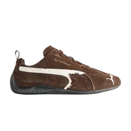Кроссовки Balenciaga Balenciaga x Speedcat Suede 'Brown White', коричневый 847146 wsdsd 2910 | brown/white/black