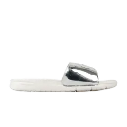 Кроссовки Nike Benassi Solarsoft 'Liquid Silver', серебряный 696116 002 | mtllc slvr/mtllc slvr-lght bn