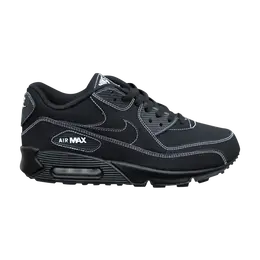 Кроссовки Nike Air Max 90 'Black White Stitching', черный 309299 901 | black/black/white