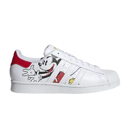 Кроссовки Adidas Disney x Superstar 'Mickey and Minnie - White Vivid Red', белый gw2248 | cloud white/vivid red/hazy yellow