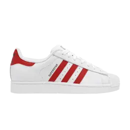 Кроссовки Adidas Superstar 2 'White Scarlet', белый jq4728 | cloud white/better scarlet/core black
