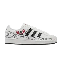 Кроссовки Adidas Philip Colbert x Superstar 'Save The Lobster', белый gx7996 | footwear white/scarlet/core black