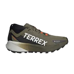 Кроссовки Adidas Terrex Agravic Mid GORE-TEX 'Olive Strata', зеленый jp7252 | olive strata/cloud white/semi impact orange