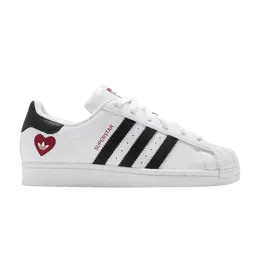 Кроссовки Adidas Superstar 'Valentine's Day', белый fz1807 | cloud white/core black/scarlet