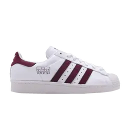 Кроссовки Adidas Superstar 80s 'Maroon', белый cm8439 | footwear white/maroon/crystal white