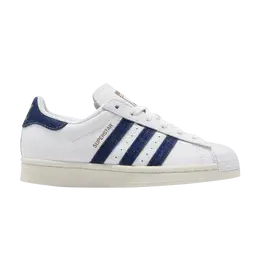 Кроссовки Adidas Superstar 'White Dark Blue', белый fw6592 | footwear white/dark blue/mesa