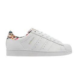 Кроссовки Adidas Superstar 'White Splatter', белый fy7704 | cloud white/cloud white/gold metallic