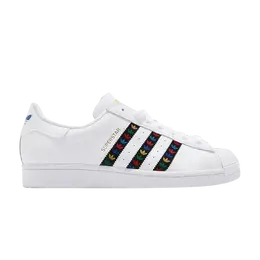Кроссовки Adidas Superstar 'White Multi', белый fz0059 | footwear white/core black/gold metallic