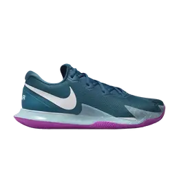 Кроссовки Nike NikeCourt Air Zoom Vapor Cage 4 Rafa Clay 'Green Abyss Vivid Purple', бирюзовый dv1773 300 | green abyss/vivid purple/ocean bliss/white