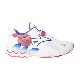 Кроссовки Mizuno Wave Rider 1 'White Red Blue', белый d1ga200362 | white/red/blue