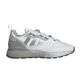 Кроссовки Adidas ZX 2K Boost 'Safety First', белый gy1208 | cloud white/silver metallic/core black