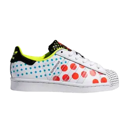 Кроссовки Adidas Superstar 'Solar Red Polka', белый fx7777 | cloud white/core black/solar red