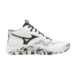 Кроссовки Mizuno Wave Momentum Elite Mid 'White Black', белый v1ga251741