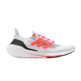 Кроссовки Adidas UltraBoost 21 'White Solar Red', белый fz1925 | cloud white/solar red/gold metallic