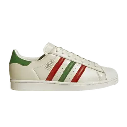 Кроссовки Adidas Superstar 'Off White Scarlet Green', белый fz5435 | off white/scarlet/green