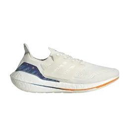 Кроссовки Adidas UltraBoost 21 'White Royal Blue', белый gx8532 | core white/core white/royal blue