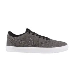 Кеды Nike Check Solarsoft Canvas Premium SB 'Black White', черный 844493 001 | black/black/white
