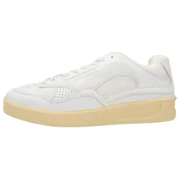 Низкие кожаные кроссовки со вставками Jil Sander, Original Shoe Box Included j32ws0016-p4869-100 | original shoe box included