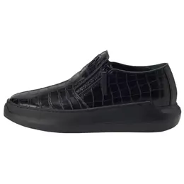Кожаные кроссовки Conley на молнии Giuseppe Zanotti, черные iu10005023 | black