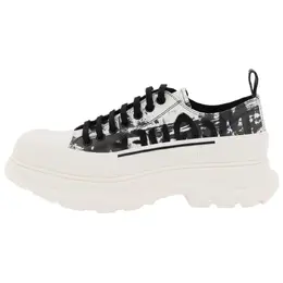 Кроссовки Tread Slick Low Lace Up Graffiti Black White Alexander McQueen 782456wiatt9061 | black white