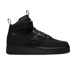 Кроссовки Nike Air Force 1 High 'Black Canvas', черный ah6768 001 | black/black-anthracite