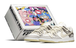 Кроссовки Nike Dunk Skateboard Shoes Men Low-Top Brown dv0833-100(teama-爱情造奶咖s-box)