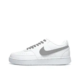 Nike Кроссовки Court Vision 1 Double Moon Gray с антискользящим покрытием, износостойкие, низкие, для скейтбординга, мужские, белые, серые dh2987-101（team1205-月灰双重） | white gray
