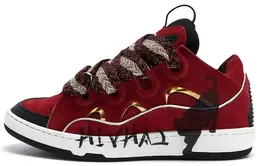 Lanvin Кроссовки Curb Red Gold fm-skrk11-dcny-p2230m1 | original shoe box included