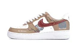 Nike Кроссовки Air Force 1 с низким верхом, устойчивые к истиранию и скольжению, мужские, коричневые, красные, белые cw2288-111(team74-玫瑰骑士) | brown red white