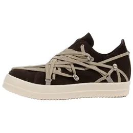 Rick Owens /RO Кроссовки Megalace Low Top Casual, мужские, коричневые ru01e5886lvsw1-141 | original shoe box included