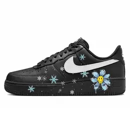 Nike Кроссовки Air Force 1 с низким верхом для скейтборда, противоскользящие, износостойкие, мужские, черные fz0627-010(team10- 极寒之地l) | black