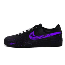 Nike Кроссовки для скейтбординга Court Shot Low Top, мужские, черные, фиолетовые fq8146-001-（team885-紫蓝星空） | black purple