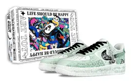 Nike Кроссовки Air Force 1 Enchanted Realm Serpent Green с антискользящим покрытием, износостойкие, низкие, для скейтбординга, мужские, белые, зеленые cw2288-111(team257-灵蛇绿r-box) | white green
