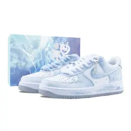 Nike Кроссовки Air Force 1 Fairy Spirit Slip с низким верхом, устойчивые к истиранию, для скейтбординга, мужские, небесно-голубые fj4146-100（team626-仙灵-sbox） | sky blue (special box)