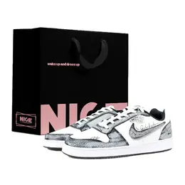 Nike Износостойкие низкие кроссовки для скейтбординга EBERNON, мужские, серо-белые aq1774-102(team537-乌云灰空lucky黑) | gray white