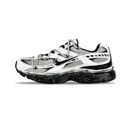Nike Кроссовки Initiator с низким верхом, устойчивые к истиранию, мужские, черные, белые, серые 394055-100（team1011-星痕） | black white gray