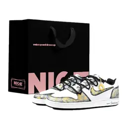 Nike Износостойкие низкие кроссовки для скейтбординга EBERNON, мужские, черно-золотые aq1774-102(team537-太阳之神lucky黑) | black gold