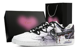 Nike Кроссовки Court Vision 1 с низким верхом, противоскользящие, износостойкие, мужские, фиолетово-черные dh2987-101(team459-机械魔灵-爱心礼盒) | purple black