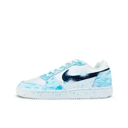 Nike Кроссовки для скейтбординга EBERNON Glacier Star Trace, износостойкие, низкие, мужские, сине-белые aq1775-100（team1249-冰河星迹） | blue white