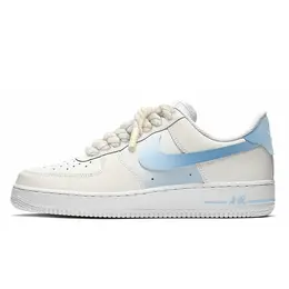 Nike Кроссовки Air Force 1 с противоскользящим покрытием, износостойкие, низкие, мужские, белые, синие cw2288-111(team10-奶油泡泡s) | white blue