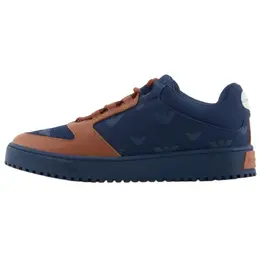 Emporio Armani Низкие мужские скейтбордические кроссовки синего цвета em002849af18010mz325