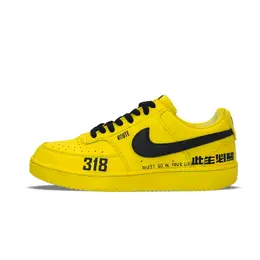 Nike Легкие и дышащие низкие кроссовки для скейтбординга Court Vision 1, мужские, желто-черные dh2987-101（team1297-此生必驾 ） | yellow/black
