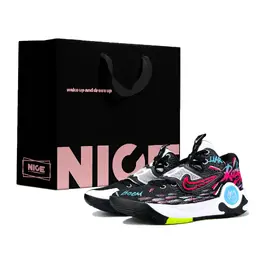 Nike Баскетбольные кроссовки KD Trey 5 X мужские низкие, черно-белые dj7554-007(team169-黑蔷涂鸦lucky黑) | black