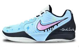 Nike Баскетбольные кроссовки Ja Morant 2 с низкой амортизацией, износостойкие, мужские, сине-зеленые fd7327-100(team1324-冰蓝之星) | blue green