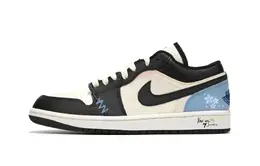 Jordan Баскетбольные кроссовки Air 1 Shock Absorbers Low Top Vintage, мужские, черные 553558-132(team330-黑墨韵) | black